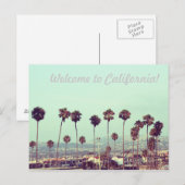 Carte Postale Bienvenue en Californie ! (Devant / Derrière)