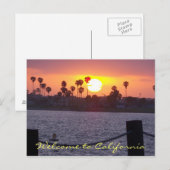 Carte Postale Bienvenue en Californie (Devant / Derrière)