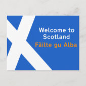Carte Postale Bienvenue en Ecosse, Sign, Royaume-Uni (Devant)