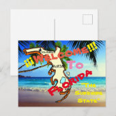 Carte Postale Bienvenue en Floride (Devant / Derrière)