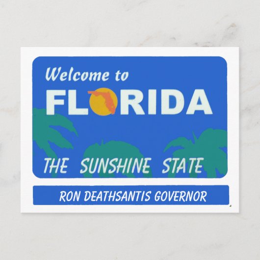 Carte Postale Bienvenue En Floride Votre Texte (Devant)