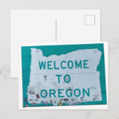Carte Postale Bienvenue en Oregon (Devant / Derrière)