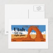 Carte Postale Bienvenue en Utah - USA (Devant / Derrière)