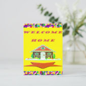CARTE POSTALE BIENVENUE HOME CAKE DESIGN (Debout devant)