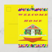 CARTE POSTALE BIENVENUE HOME CAKE DESIGN (Devant / Derrière)