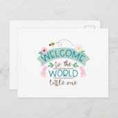 Carte Postale Bienvenue Little One (Devant / Derrière)