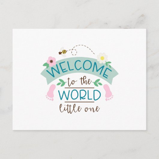 Carte Postale Bienvenue Little One (Devant)
