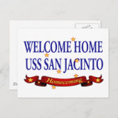 Carte Postale Bienvenue Maison USS San Jacinto (Devant / Derrière)