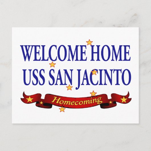 Carte Postale Bienvenue Maison USS San Jacinto (Devant)