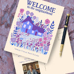 Carte Postale Bienvenue Marketing Immobilier Fleurs Agritouriste<br><div class="desc">Customisez cette carte postale de marketing immobilier avec votre propre texte sur le devant et le dos, et ajoutez votre photo aussi! Cliquez sur "Personnaliser" ci-dessus pour modifier le texte. Cliquez ensuite sur "modifier à l'aide de l'outil de conception" pour ajuster les polices, les couleurs et les placements. Consultez ma...</div>