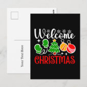 Carte Postale Bienvenue Noël (Devant / Derrière)