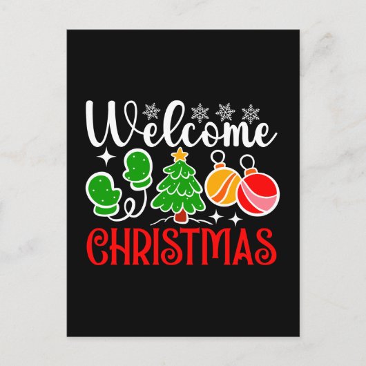 Carte Postale Bienvenue Noël (Devant)