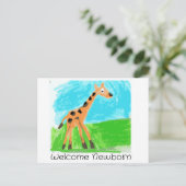 Carte Postale Bienvenue Nouveau (Debout devant)