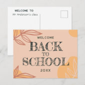 Carte Postale bienvenue pêche (Devant / Derrière)