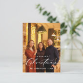 Carte Postale Bienvenue, plus joyeux Photo de famille de Noël (Debout devant)