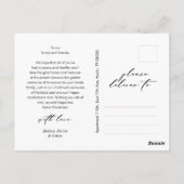 Carte Postale Bienvenue, plus joyeux Photo de famille de Noël (Dos)