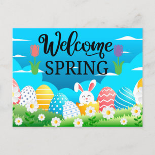 Carte Postale Bienvenue Printemps 
