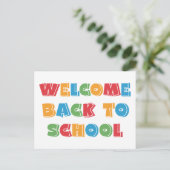 Carte Postale Bienvenue Retour à l'école (Debout devant)