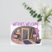 Carte Postale Bienvenue sorcières (Debout devant)