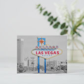 Carte Postale Bienvenue sur Fabulous Las Vegas Sign Postcard (Debout devant)