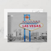 Carte Postale Bienvenue sur Fabulous Las Vegas Sign Postcard (Devant / Derrière)