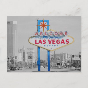 Carte Postale Bienvenue sur Fabulous Las Vegas Sign Postcard