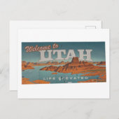 Carte Postale Bienvenue sur le Carnet de l'Utah (Devant / Derrière)