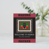 Carte Postale Bienvenue sur Magical Kenya : Hakuna Matata (Debout devant)