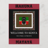 Carte Postale Bienvenue sur Magical Kenya : Hakuna Matata (Devant)
