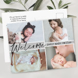 Carte Postale Bienvenue Sweet Baby Faire-part de naissance<br><div class="desc">Message-moi si vous avez besoin d'aide ou avez des demandes spéciales.</div>