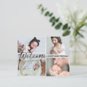 Carte Postale Bienvenue Sweet Baby Faire-part de naissance (Debout devant)