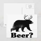 Carte Postale Bière ? (Devant / Derrière)
