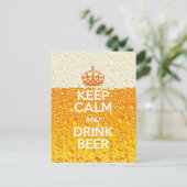 Carte Postale Bière (Debout devant)