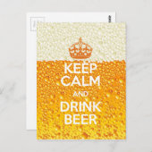 Carte Postale Bière (Devant / Derrière)