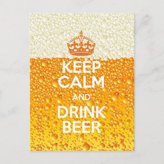 Carte Postale Bière (Devant)