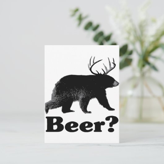 Carte Postale Bière ? (Debout devant)