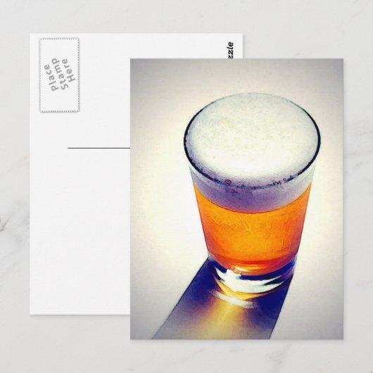 Carte Postale Bière (Devant / Derrière)