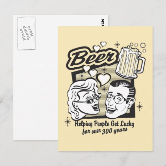 Carte Postale Bière (Devant / Derrière)