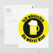 Carte Postale bière (Devant / Derrière)