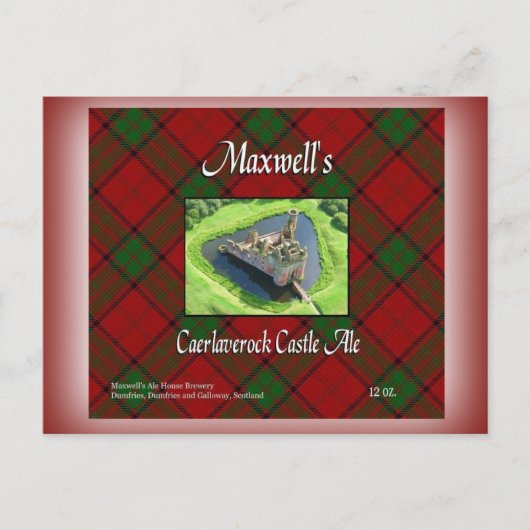 Carte Postale Bière anglaise de château de Caerlaverock de (Devant)