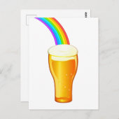 Carte Postale Bière arc-en-ciel (Devant / Derrière)