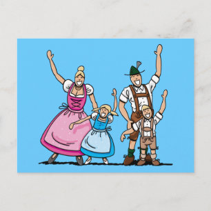 Carte postale BIÈRE Bavaroise FESTIVALFamélique Ma