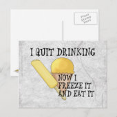 Carte Postale Bière congelée (Devant / Derrière)
