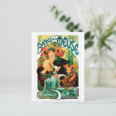 Carte Postale Bière de la Meuse Alphonse Mucha (Debout devant)