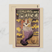 Carte Postale Biere de la Meuse par Marc Auguste Bastard (Devant / Derrière)