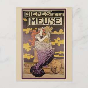 Carte Postale Bière de la Meuse par Marc Auguste Bastard