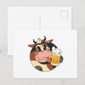 Carte Postale Bière de vache (Devant / Derrière)