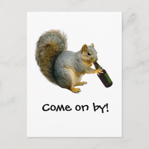 Carte Postale Bière écureuil