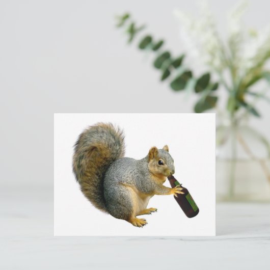 Carte postale Bière écureuil (Debout devant)