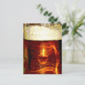Carte Postale Bière et mousse (Debout devant)